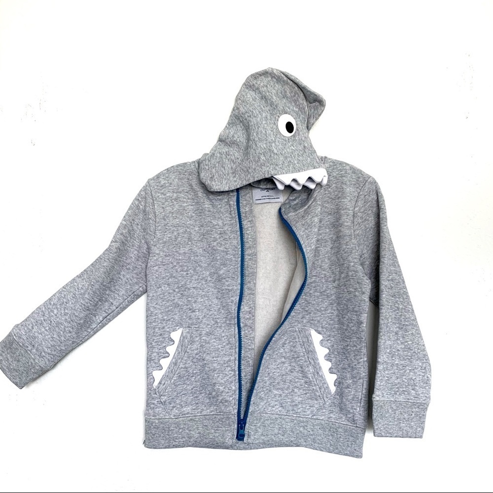 Craft+Flow Boys Hoodie Grey/Blue Shark